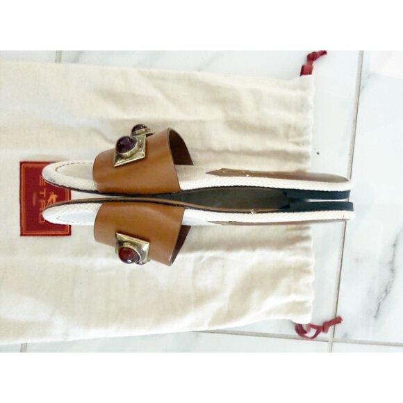 Etro Studded leather slide Sandals 37/7 - Picture 3 of 8